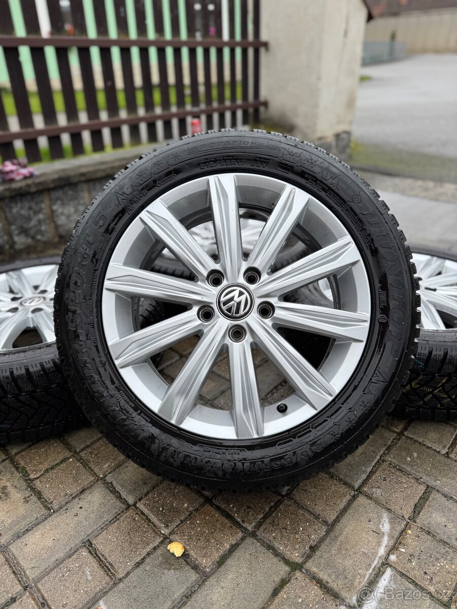 ORIGINÁL Alu Volkswagen STOCKHOLM R17, 5x112 - TOP