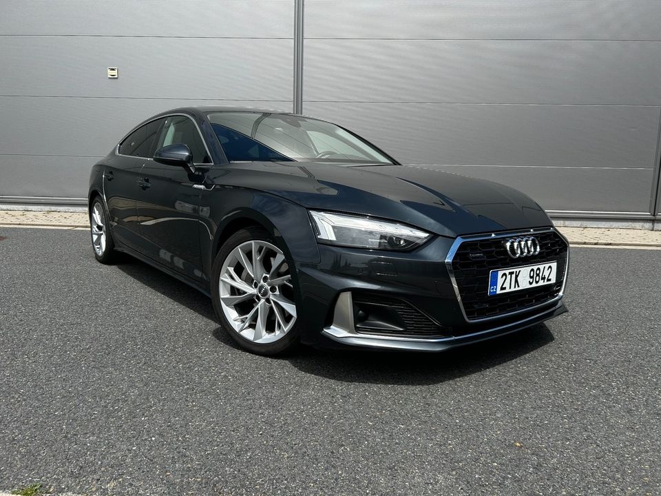 Audi A5 Sportback 40 TDI Quattro, Matrix, Tažné, Nezáv. Top.