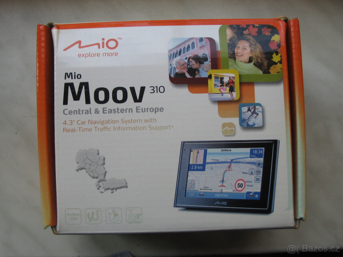 Navigace Mio Moov 310 - plně funkční, kompletní.