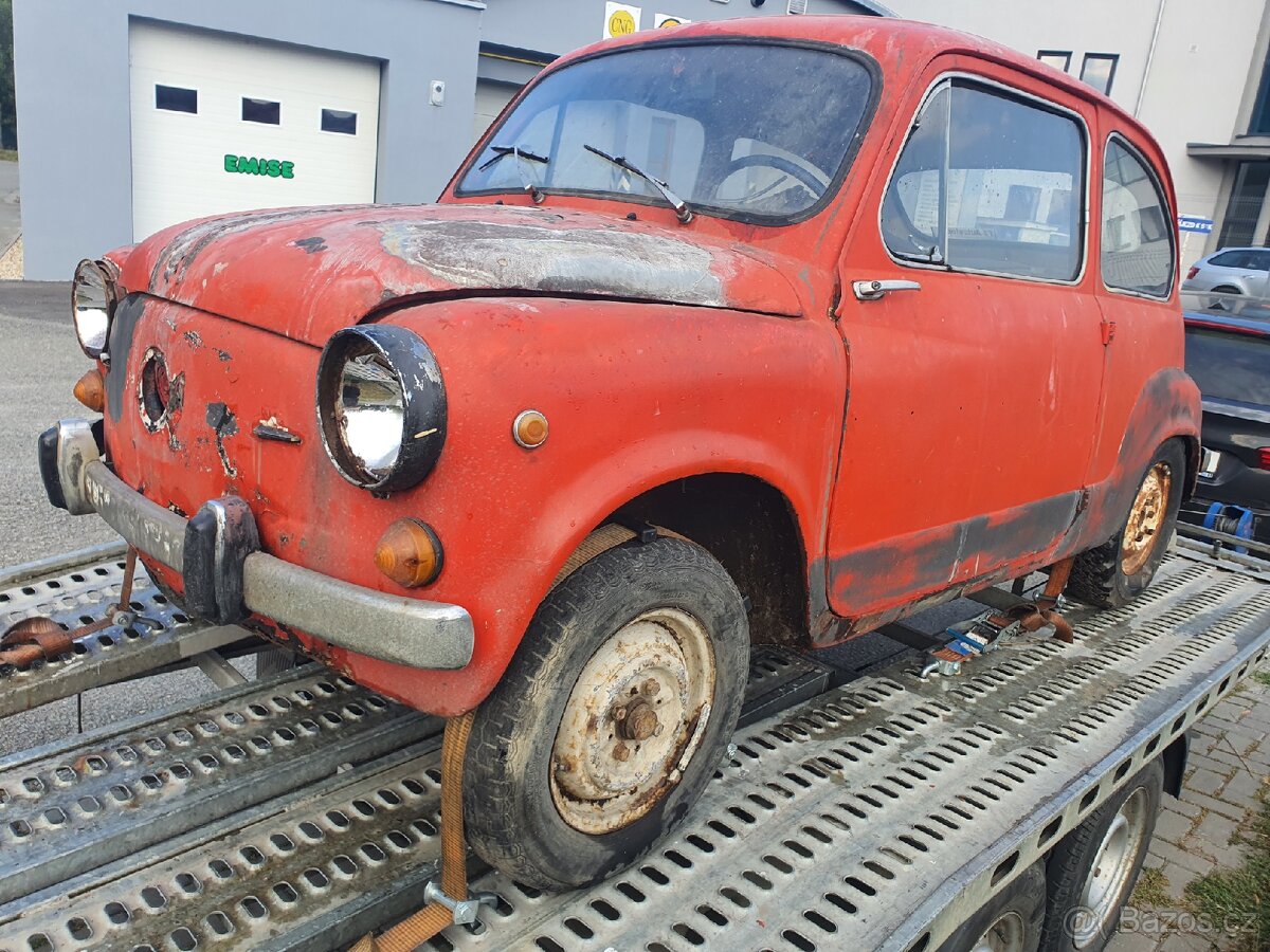 Fiat 600D, kompletní, platné CZ RZ depozit, EKO uhrazeno