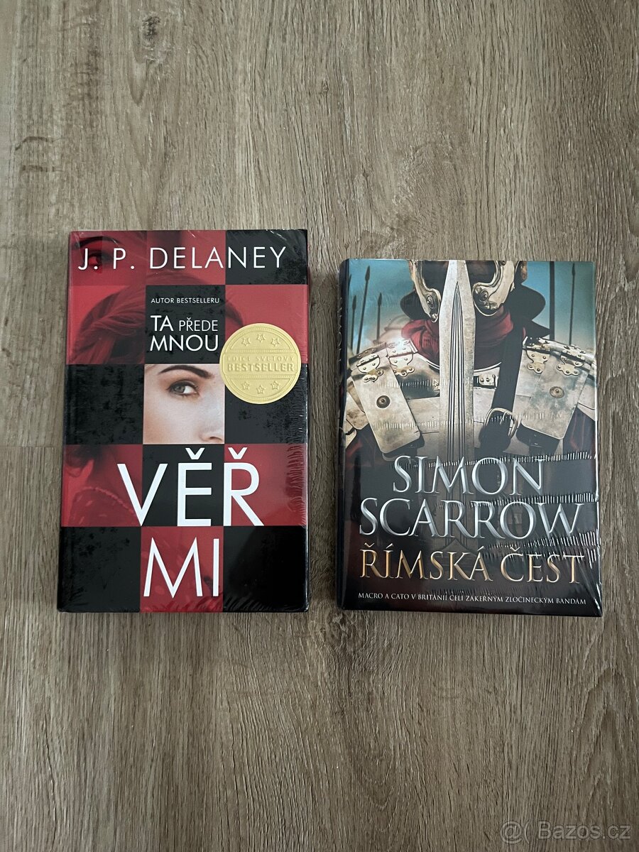 Římská čest - Simon Scarrow, Věř mi - J. P. Delaney - NOVÉ