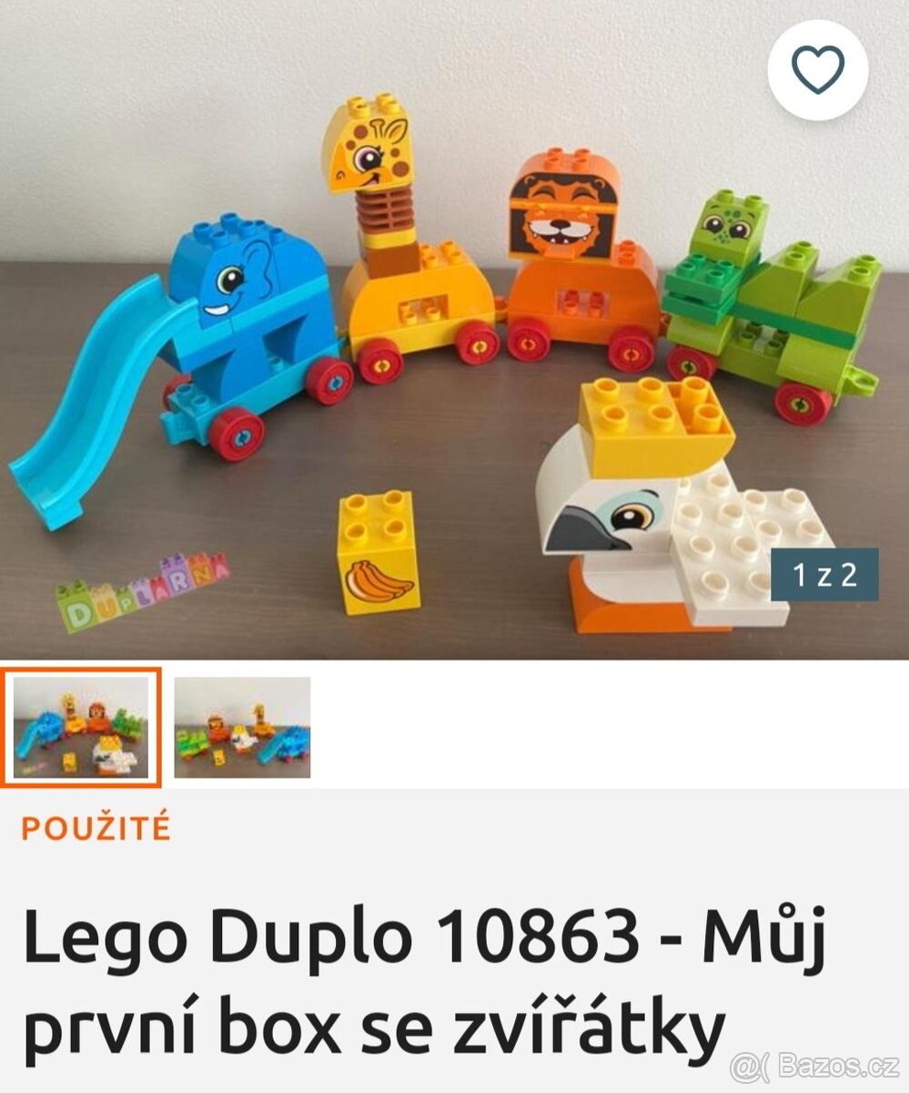 Lego Duplo Box se zvířátky