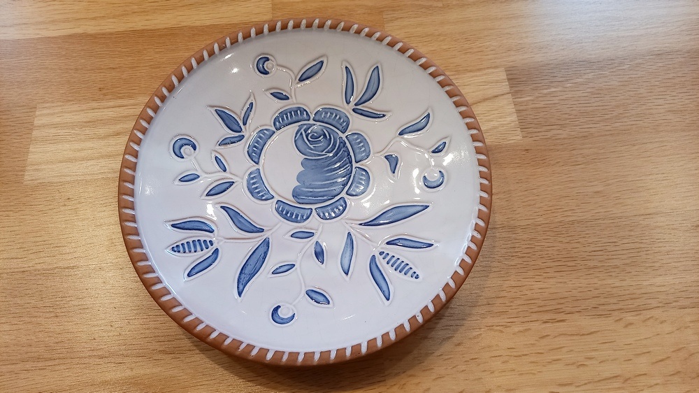 Dekorační keramický talíř 23 cm