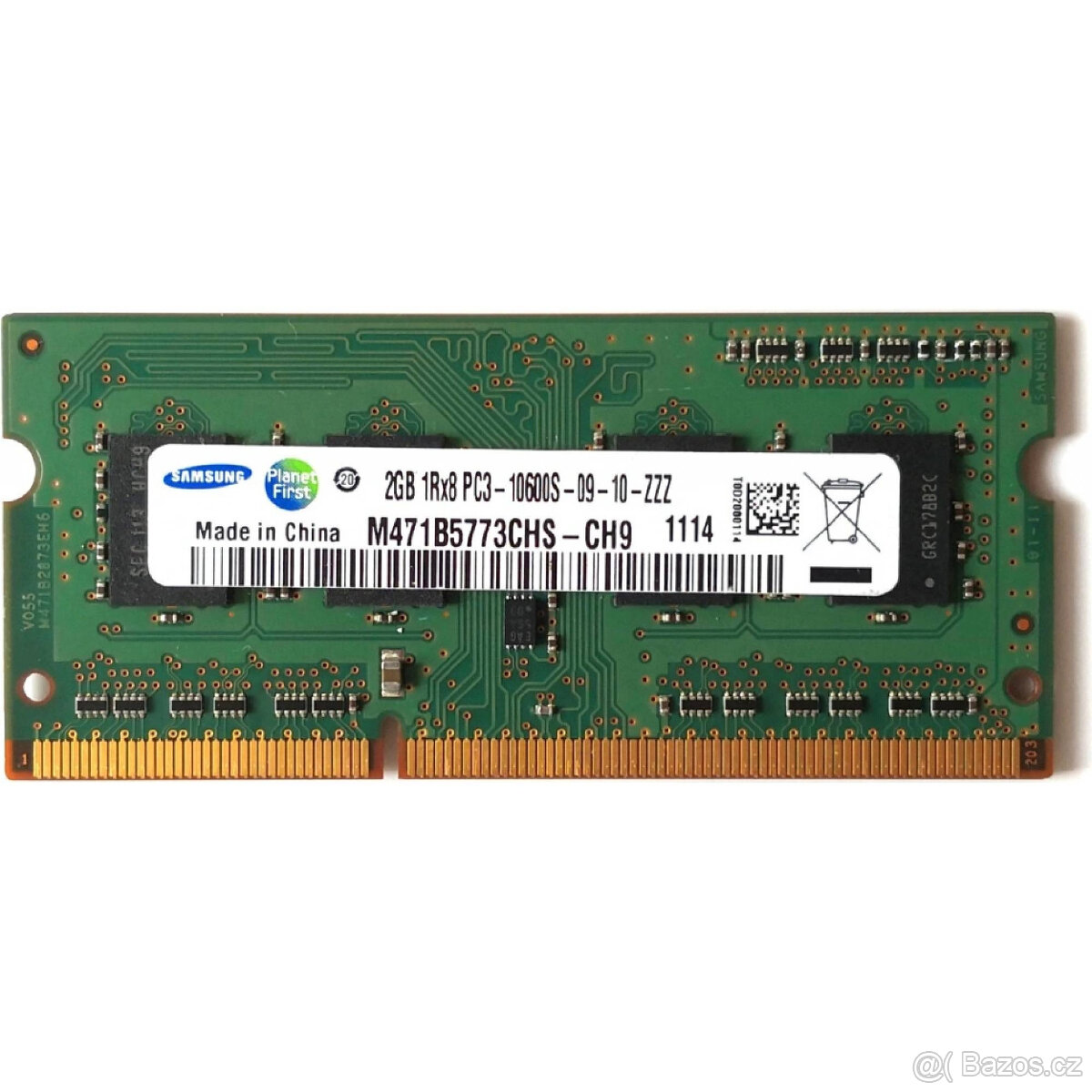 4ks Operačních notebookových pamětí DDR3,4GB + 2x2GB + 1GB