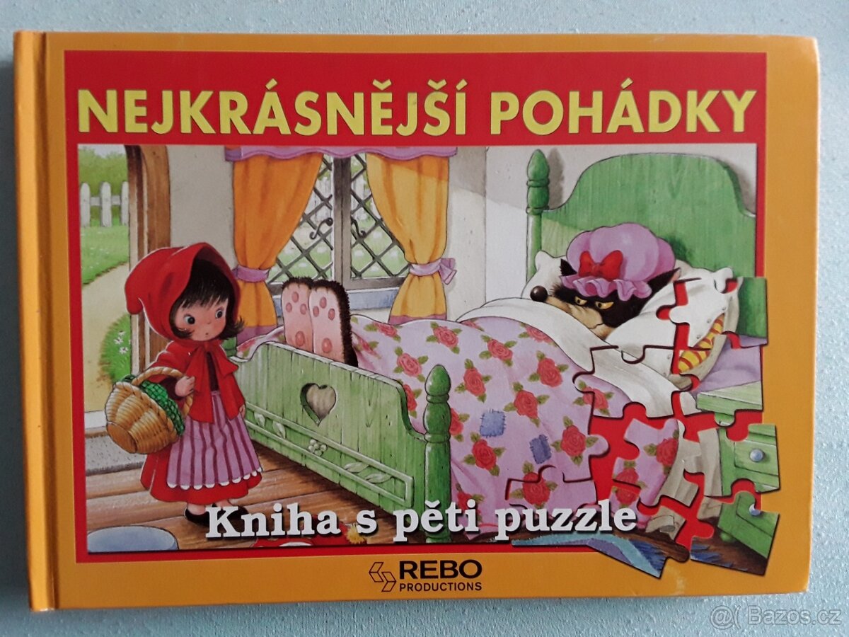 Kniha NEJKRÁSNĚJŠÍ POHÁDKY s puzzlíky