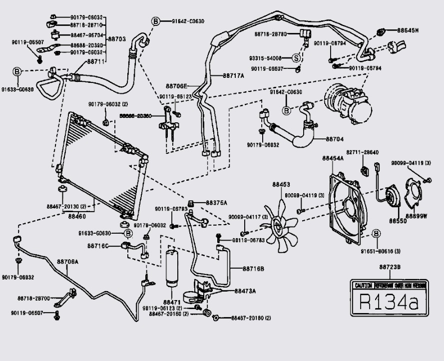 komplet klimatizácia do toyoty celica st202 / at200 / st204