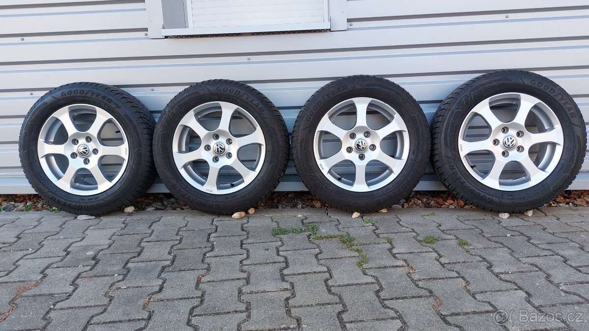 Alu kola 5x112 r16 zimní pneu vw passat b8 alltrack