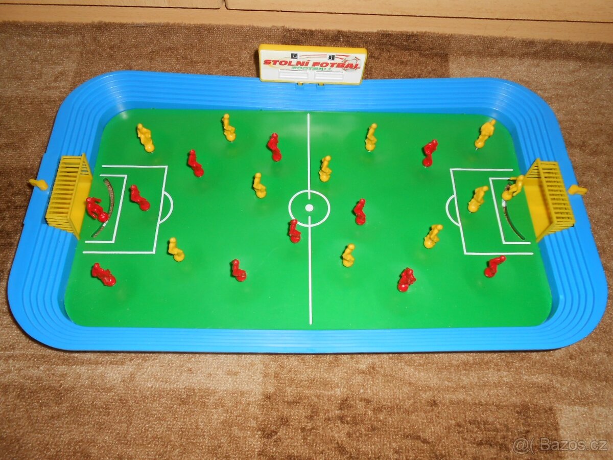 RETRO Stolní fotbal CHEMOPLAST 51cm x 30cm - zachovalý