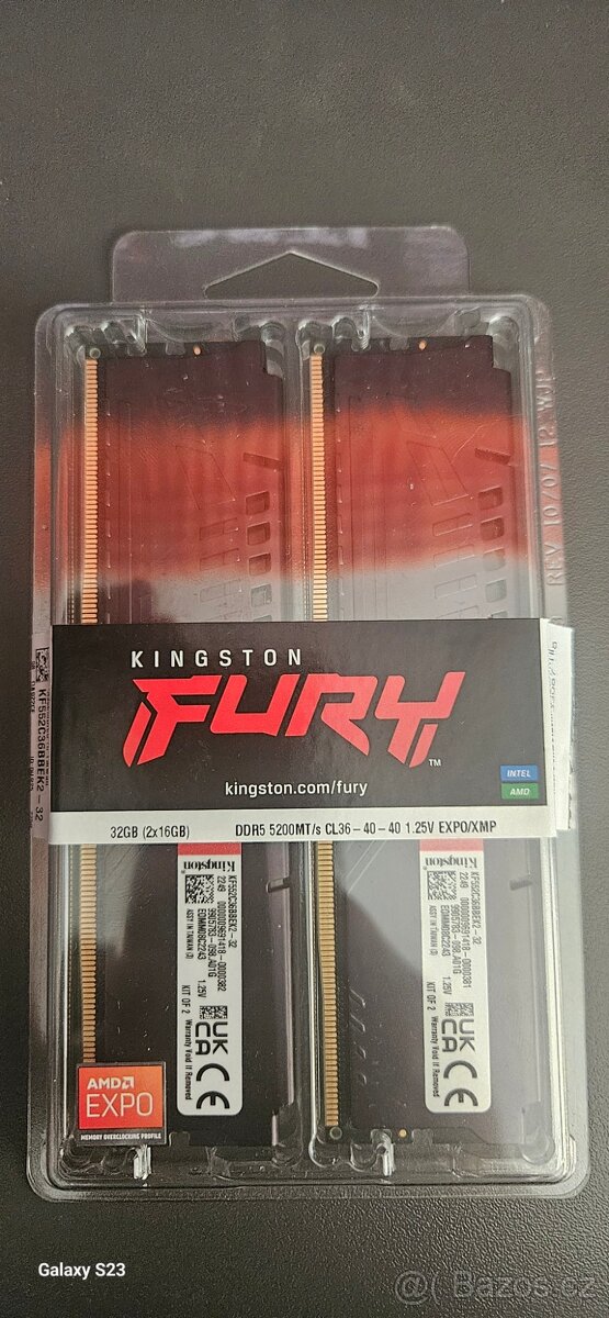 Kingston Fury DDR5 2x16gb 5200MT/s