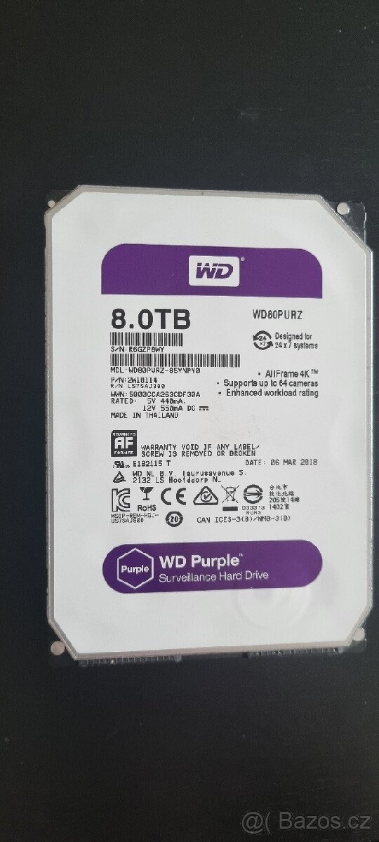 8 TB HDD WD Purple