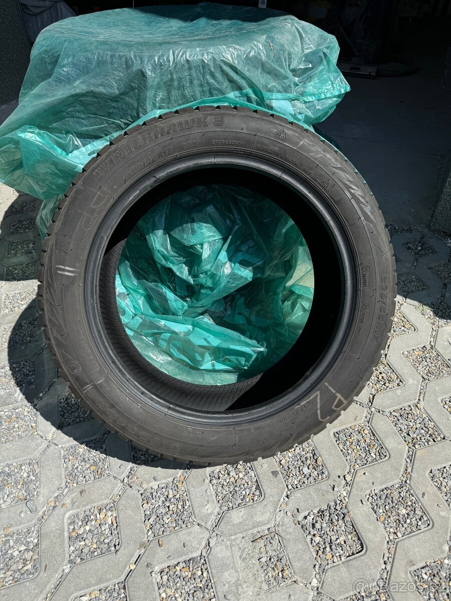 Prodám sadu zimních pneu 205/55/R17 Firestone