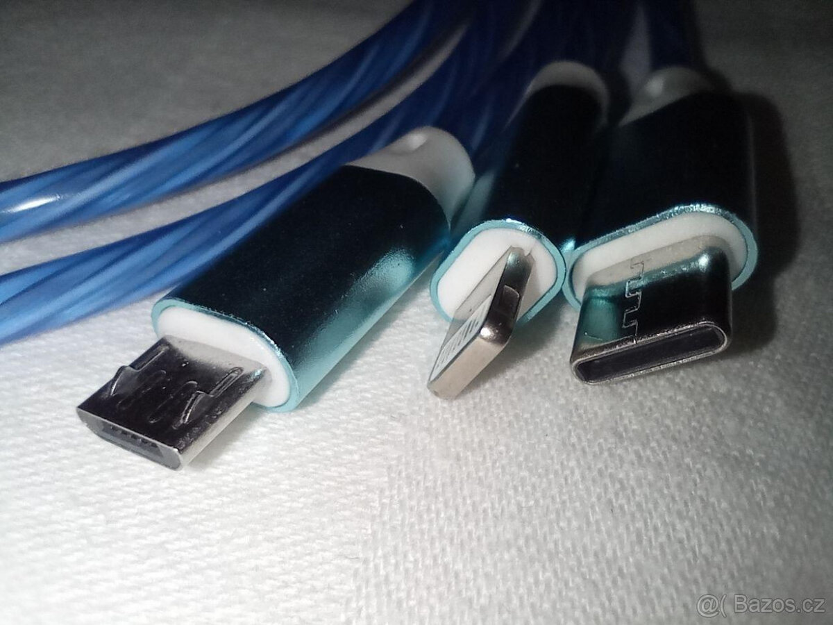 Nabíjecí kabel 3in1 (Android/Apple/Type-C)