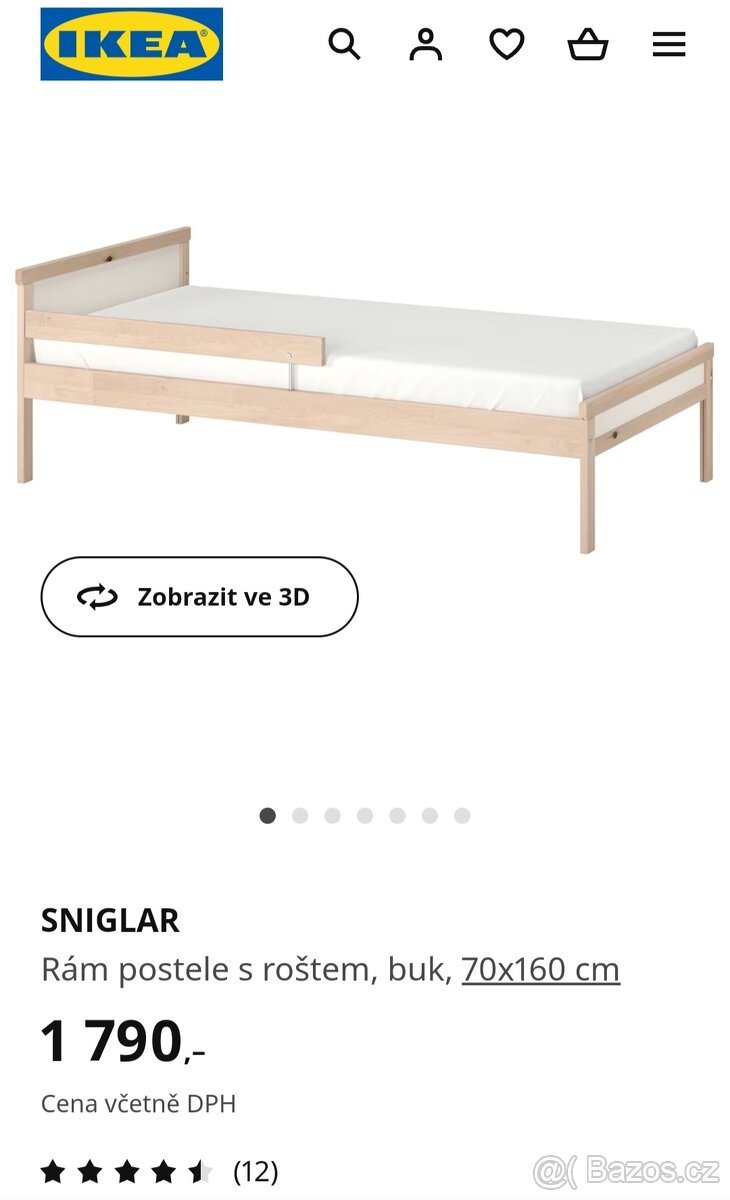 Postel IKEA Sniglar