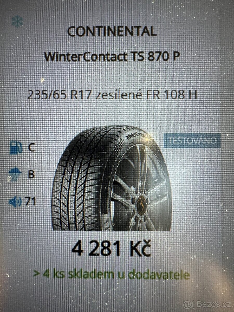 Continental WinterContact  235/65 R17