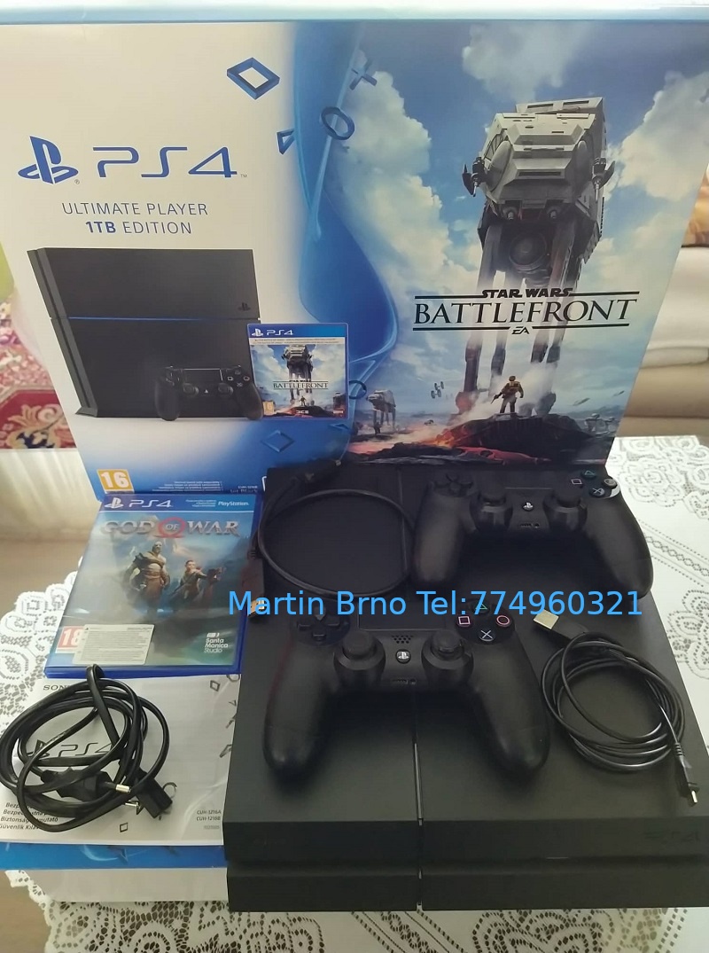 Playstation 4 500GB ULTIMATE EDITION + 2 ovladače - TOP STAV