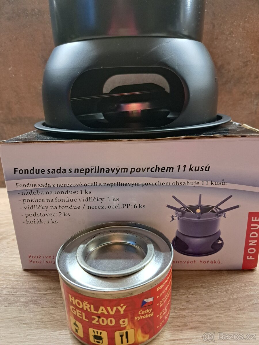 Fondue na maso, sýry, čokoládu