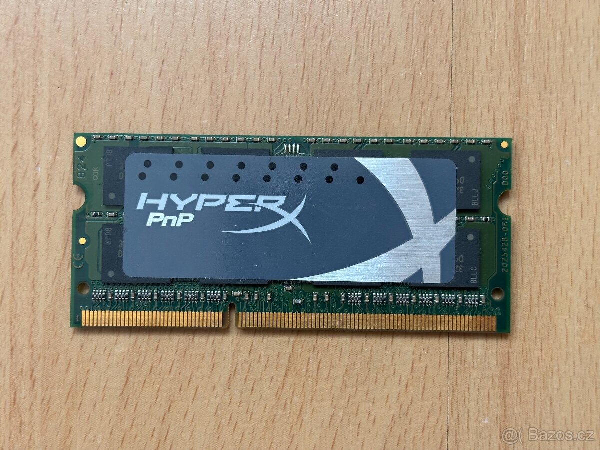 Paměť RAM 8GB DDR3 SODIMM HyperX