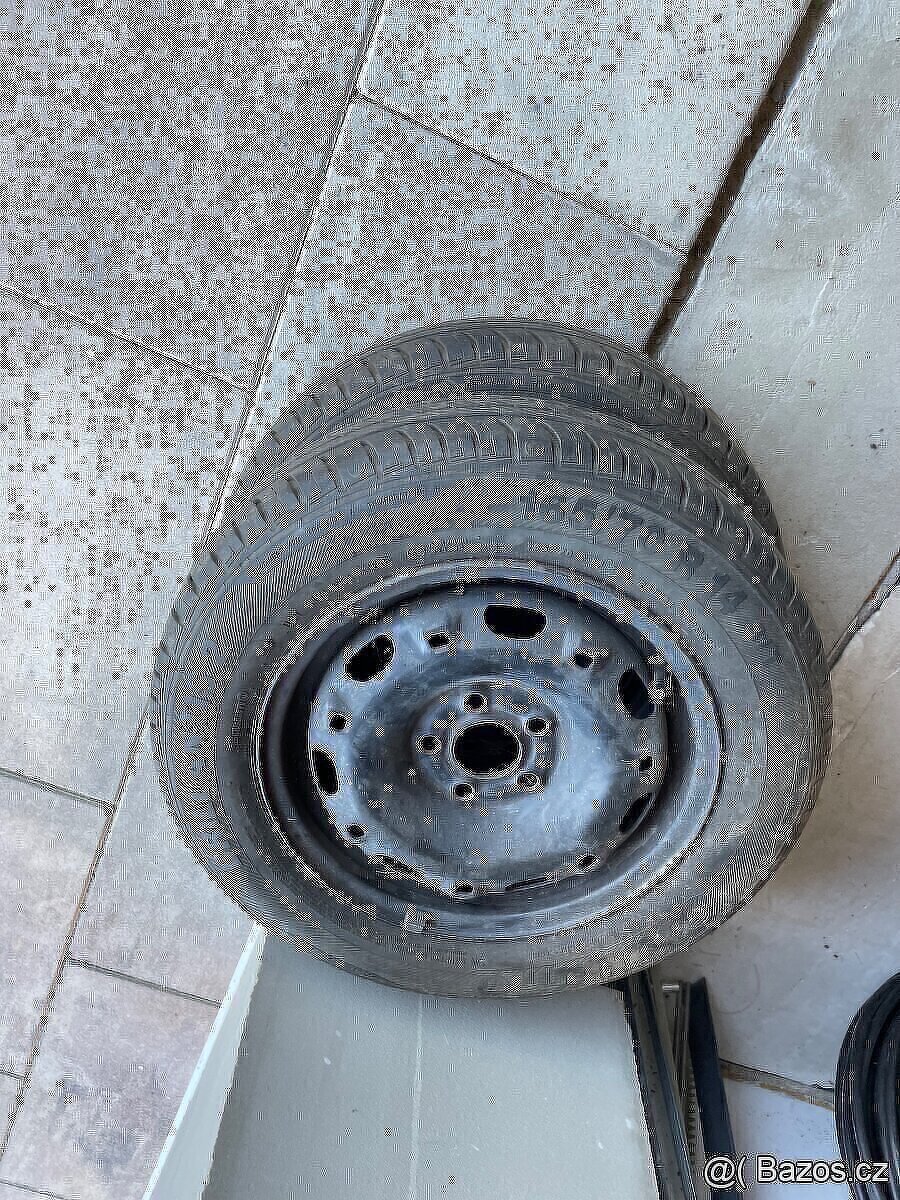 2 x kompletní kolo Š Fabia I, 165/70 R14 ET35