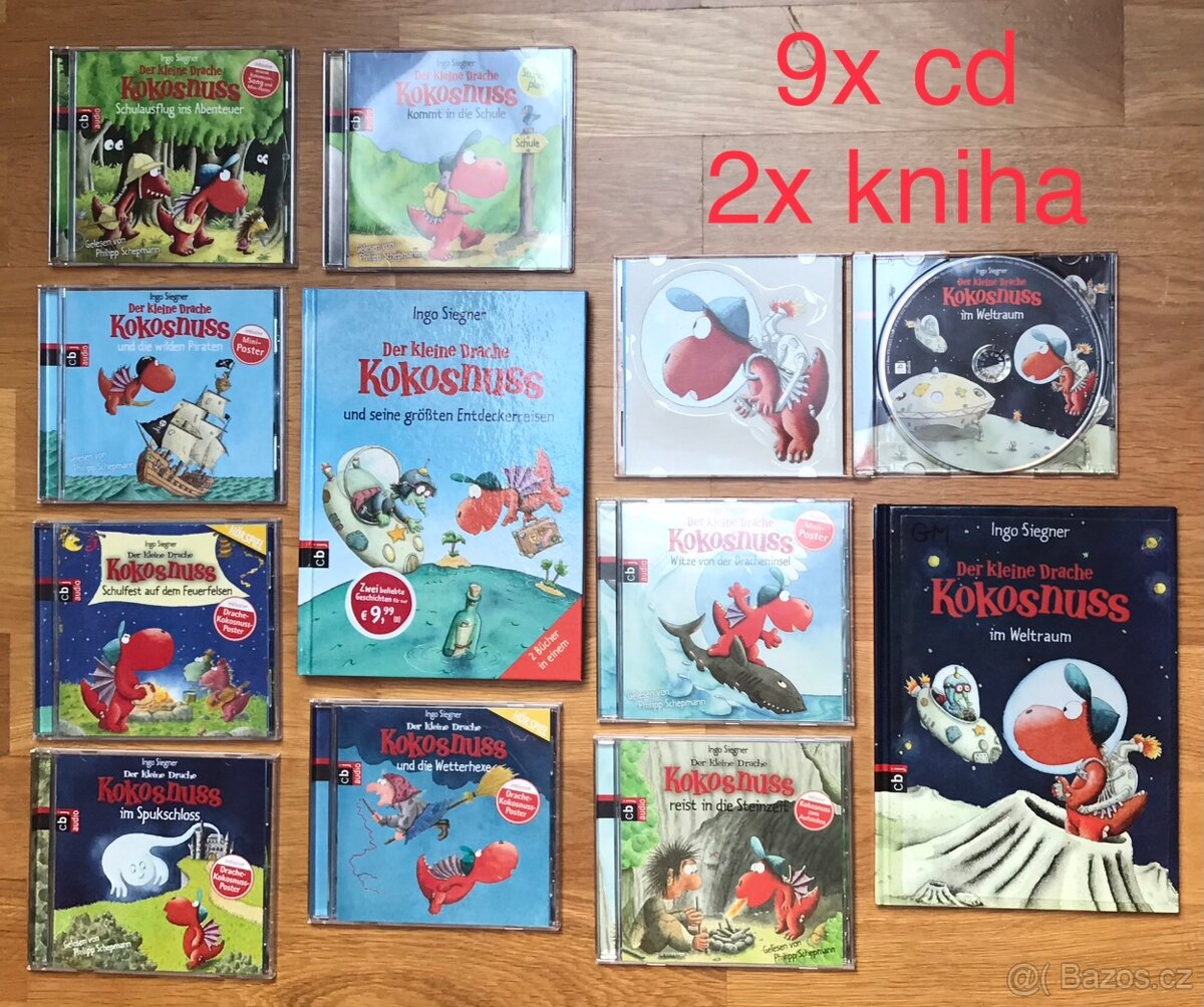 Dráček Kokosáček •Knihy/CD v NJ• Der kleine Drache Kokosnuss