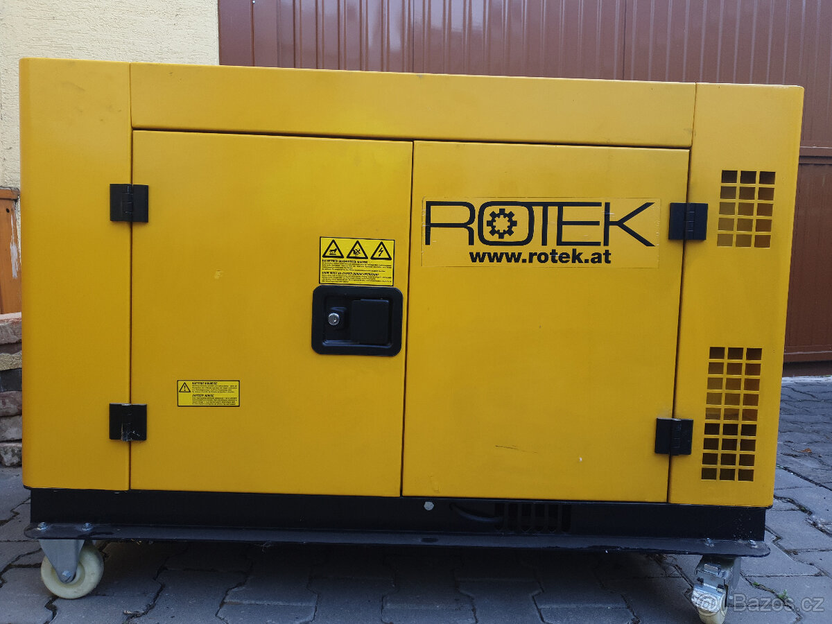 ROTEK 1 fazovy generator 10kW pro ostrovni system