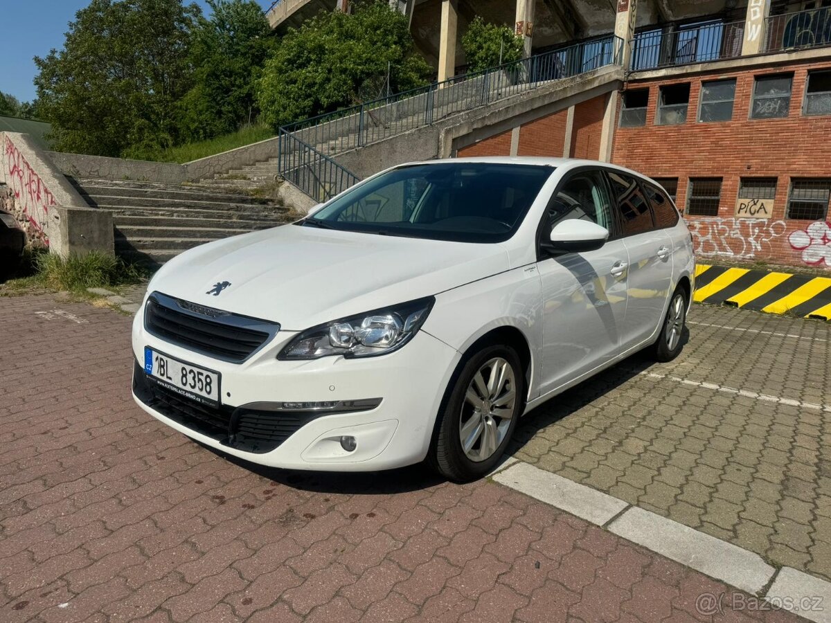 Peugeot 308 1,6BlueHDi 88KW, ČR, DPH, DIGIKLIMA, NAVI