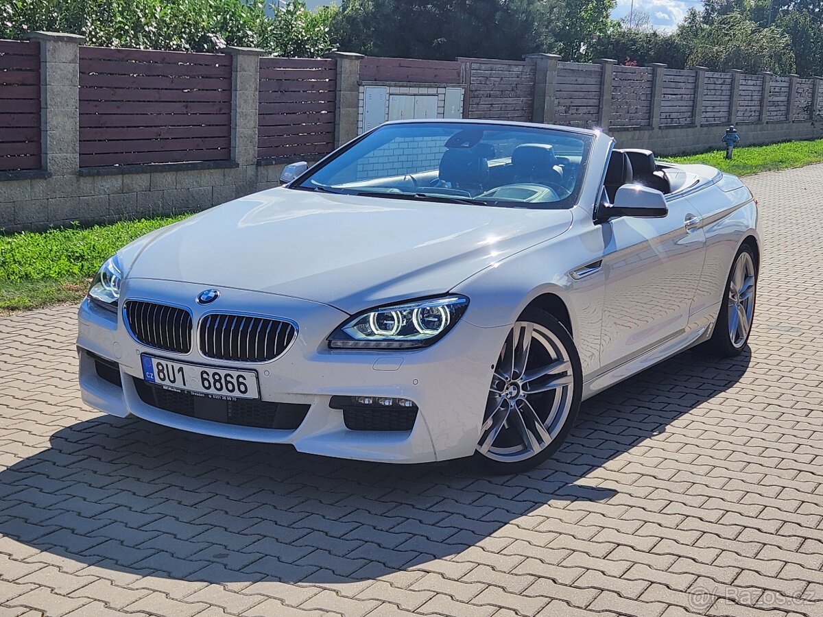 BMW 640d 230kW cabrio 1 majitel 75tkm DPH TOP