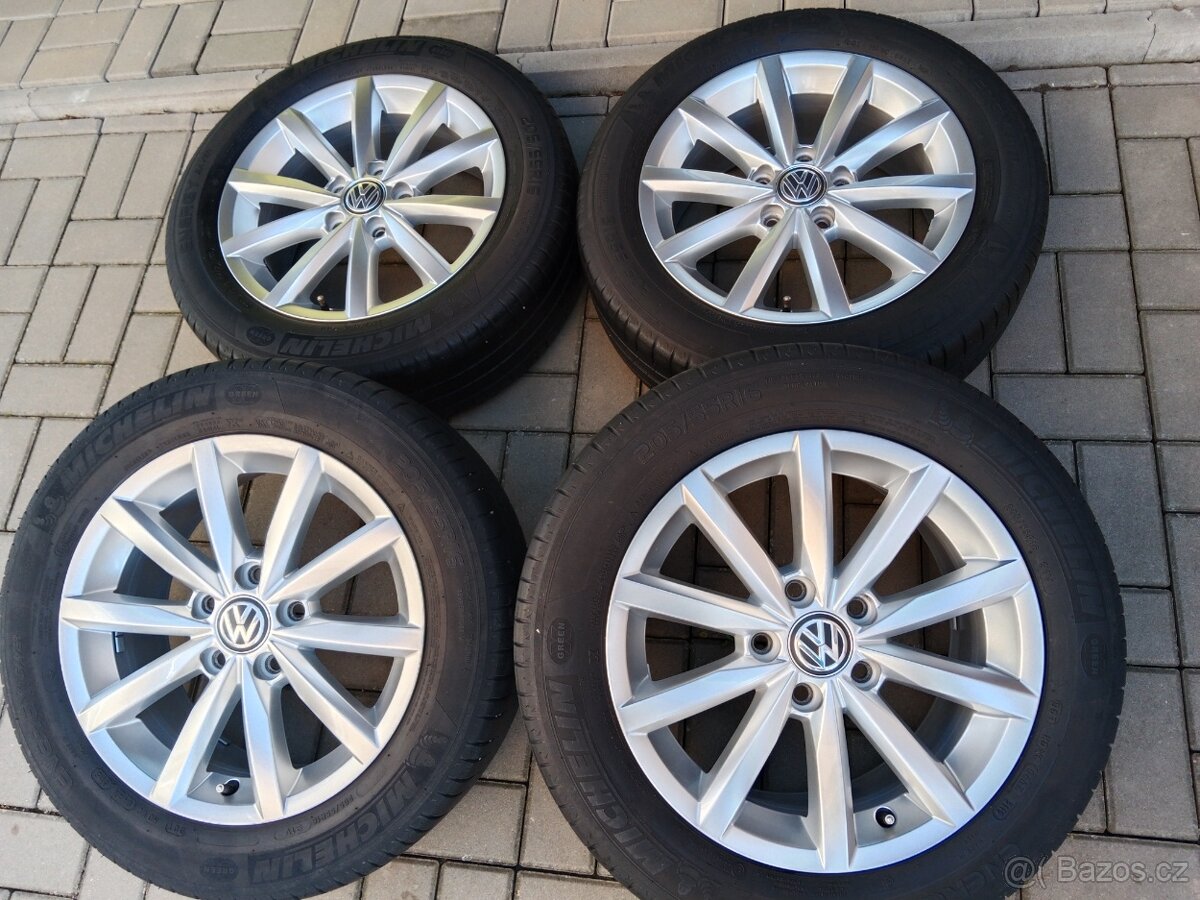 alu  kola 5x112 r16 VW Golf 7 letní 205/55/16