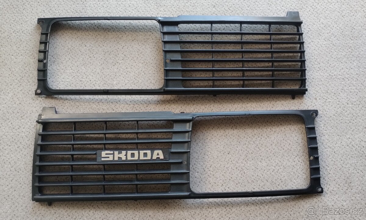Přední maska dvoudílná Škoda 105 120 125 130 Rapid