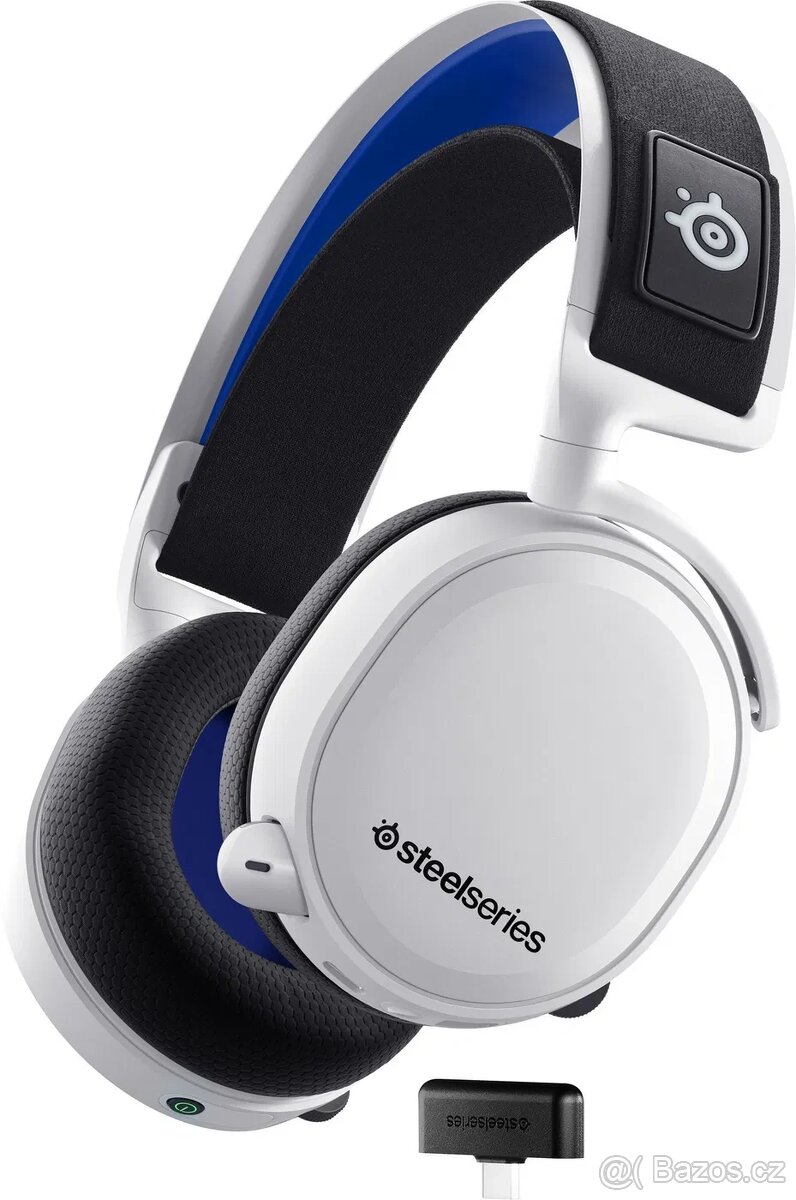 Herní sluchátka SteelSeries Arctis 7P+ White