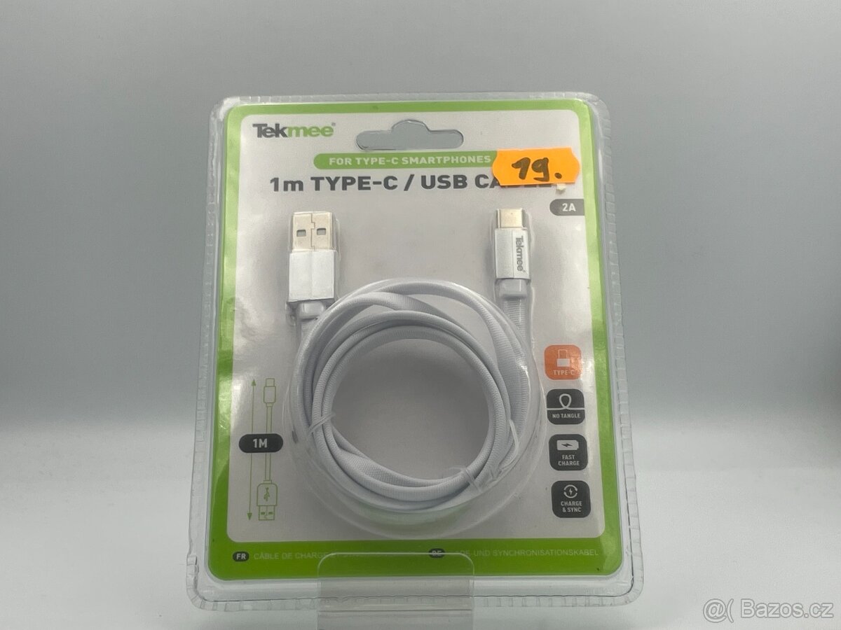USB-C Kabel pro Rychlé Nabíjení a Synchronizaci