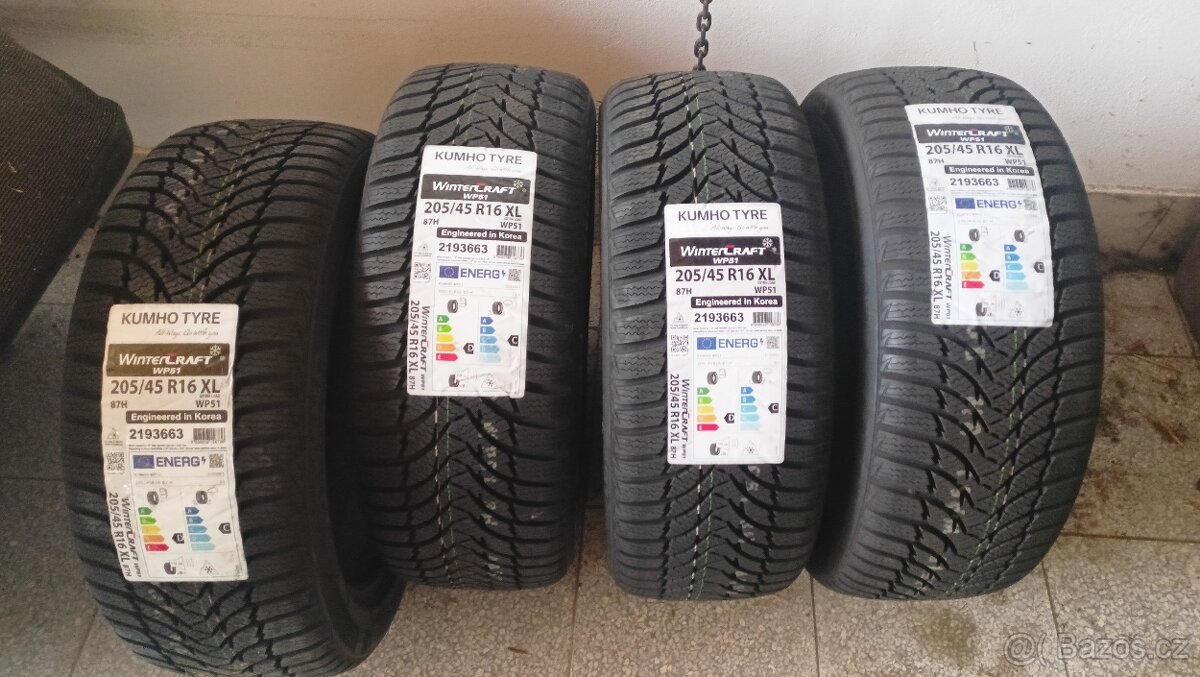 Pneu + disky 205/45 R 16 zimní