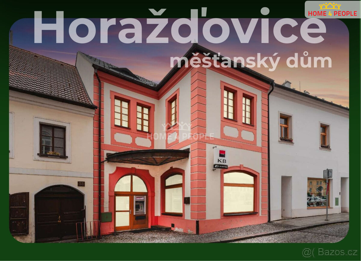 Renesanční měšťanský dům, v centru Horažďovic.