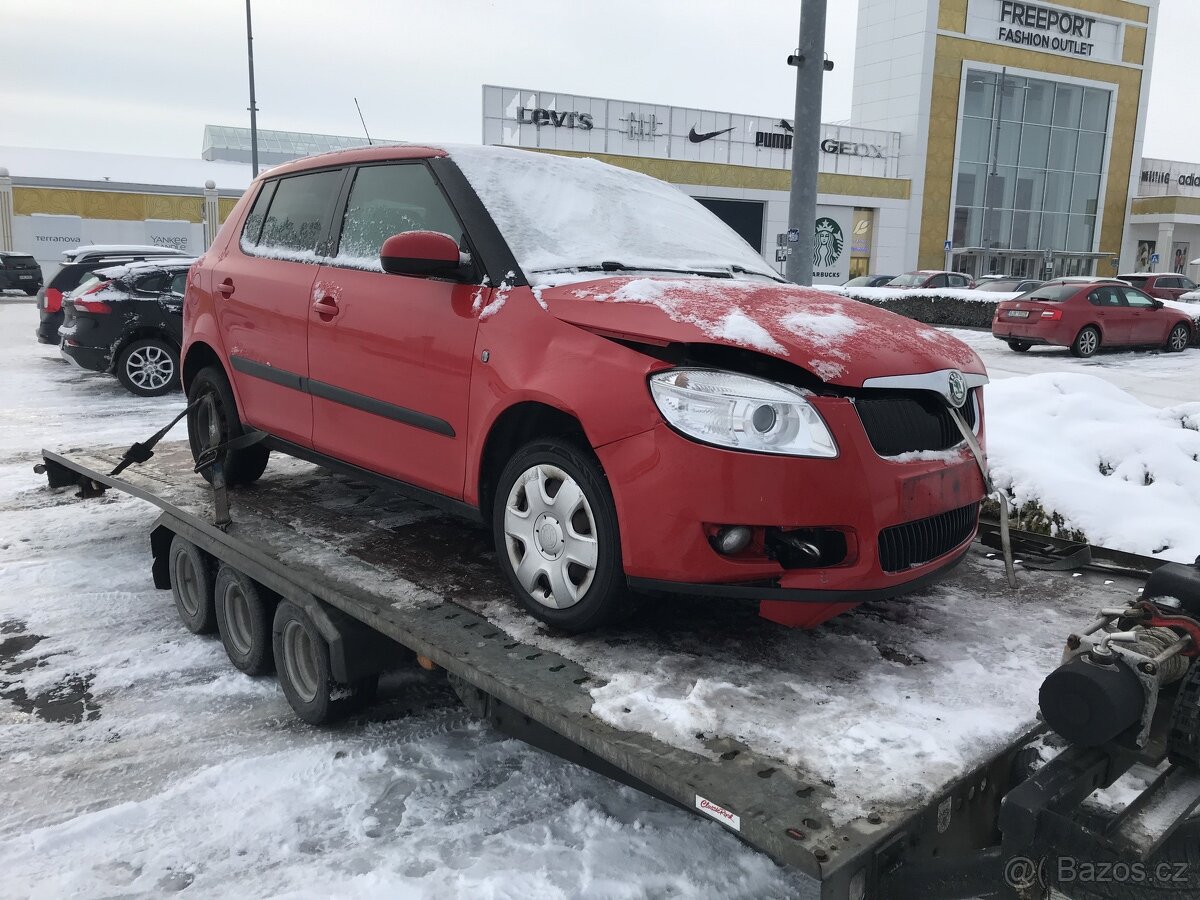 Škoda Fabia 2009 1.2 HTP CGPA 51KW 8151 ČERVENÁ VEŠKERÉ DÍLY