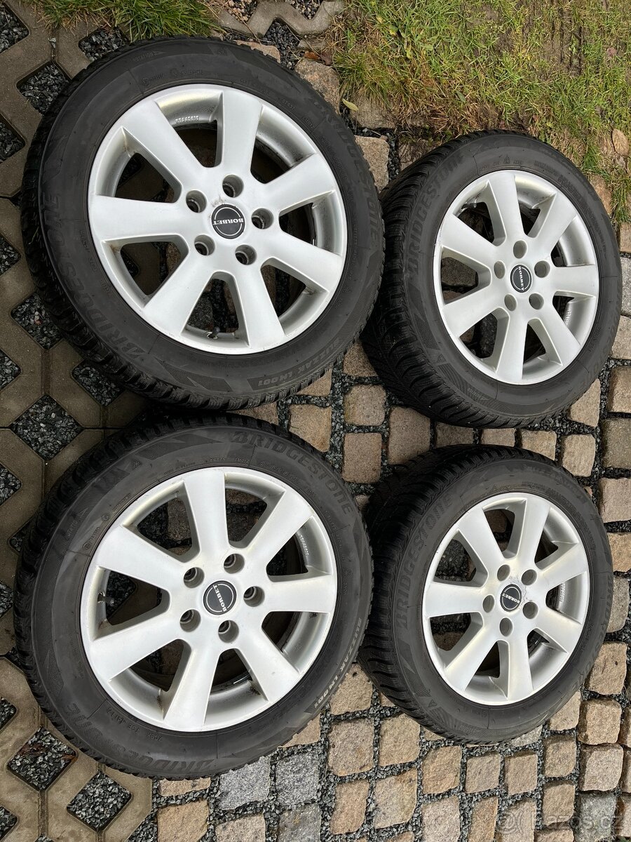 4x alu disky BORBET 5x120 R16, zimní pneu 70%