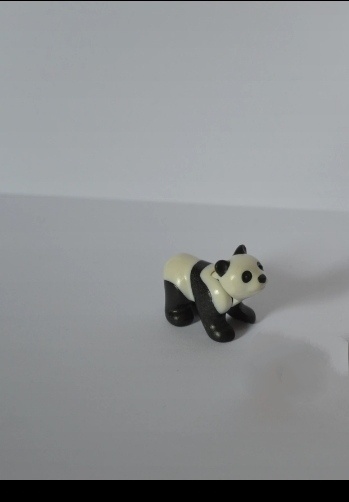 Playmobil- Geobra-medvídek-panda-medvěd-zoo-safari-černá