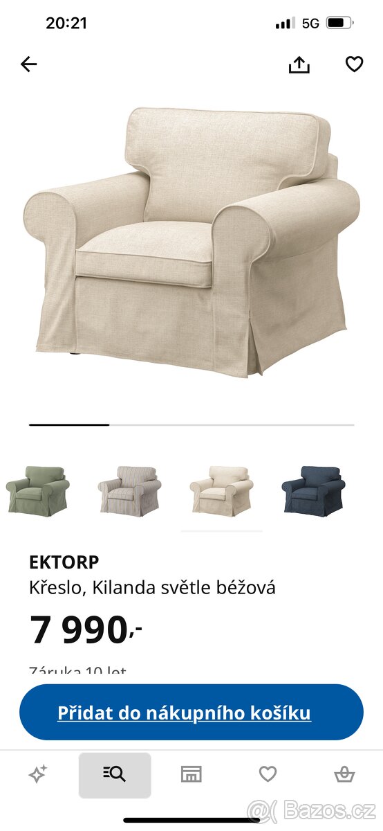 2x křeslo Ikea Ektorp