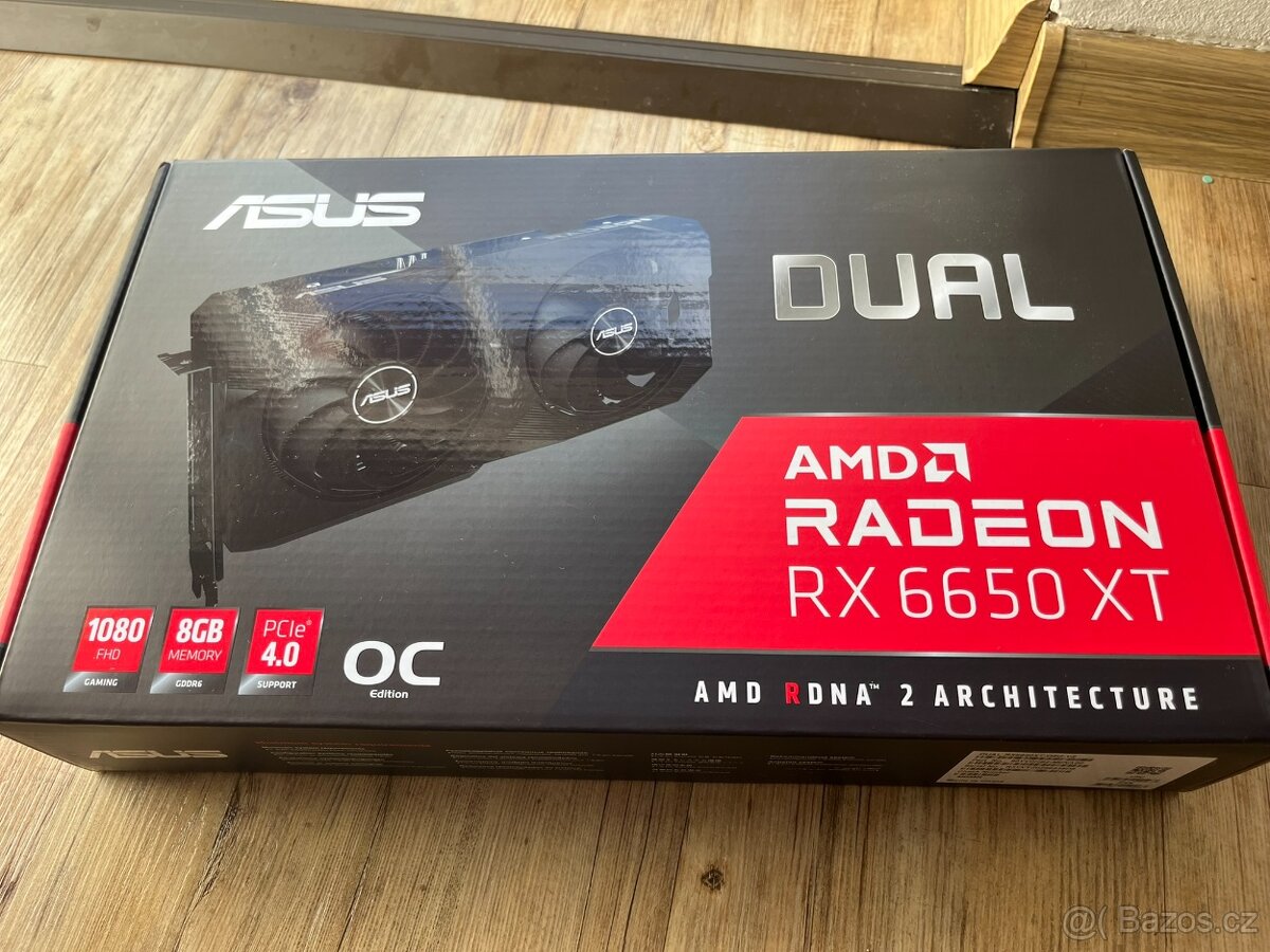 ASUS DUAL Radeon RX 6650 XT O8G V2 ZÁRUKA -platné do smazání