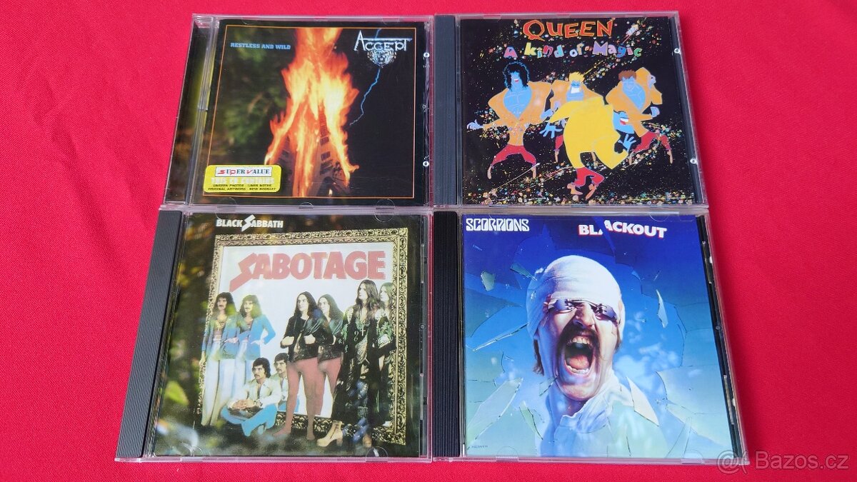 CD Accept Queen Black Sabbath Scorpions