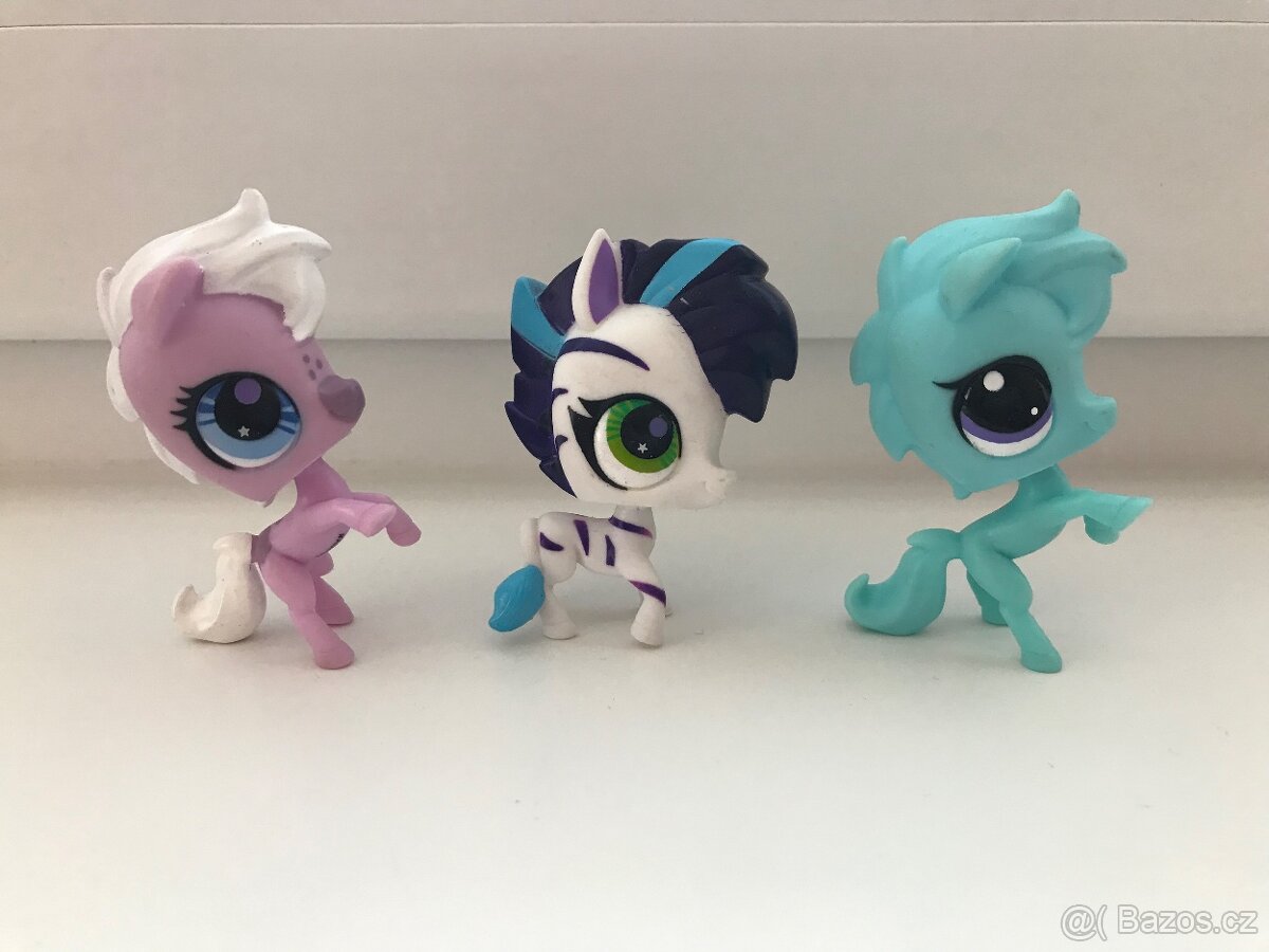 LPS Littlest pet shop koníci, žirafa, tučňák