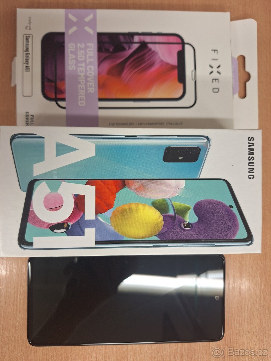 SAMSUNG GALAXY A51 128GB MODRÝ - PRASKLÝ DISPLAY