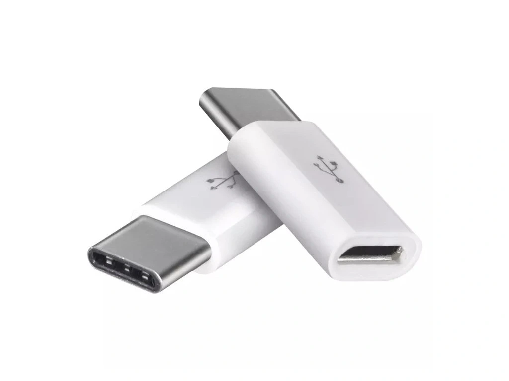 EMOS SM7023 adaptér microUSB - USB-C, bílý