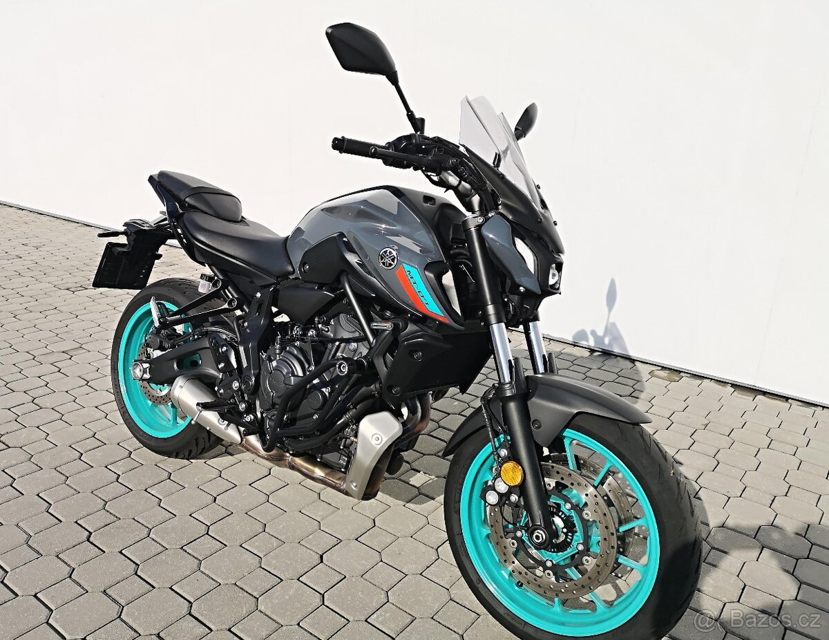 Yamaha MT07 r.v.07/2022, 1.majitel,35kW ŘP A2,pouze 5.144 km