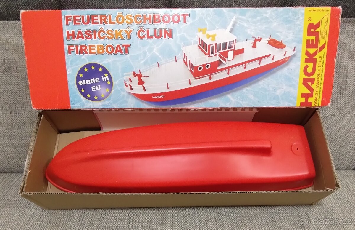 RC model - stavebnice hasičského člunu pro modeláře.