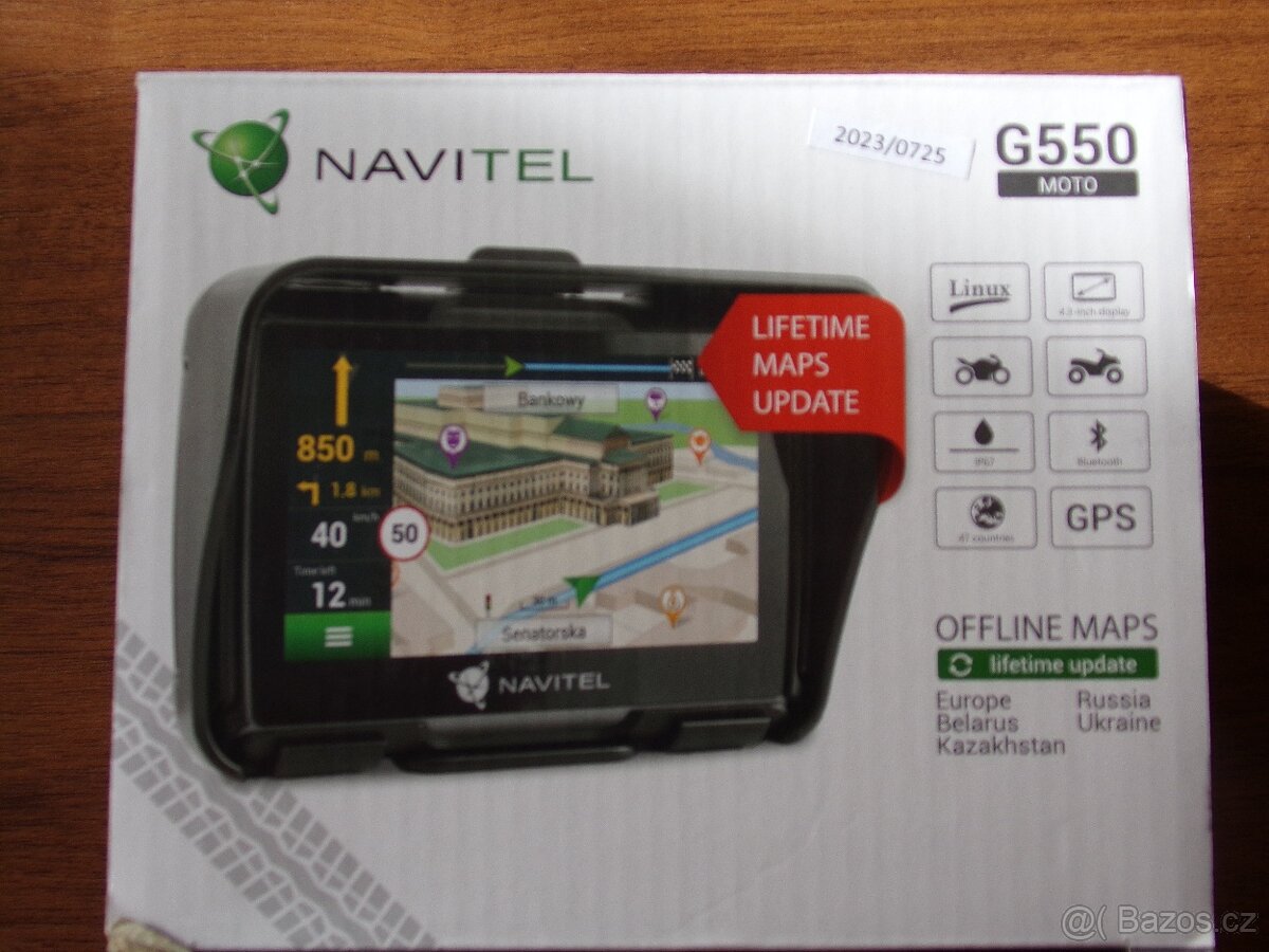 Moto navigace Navitel G550