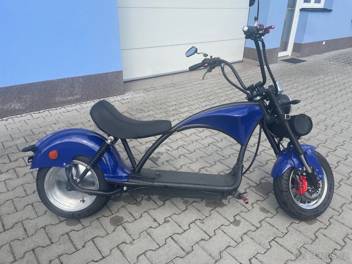 Elektrokoloběžka - Chopper  2.400W dvě baterie, úprava.