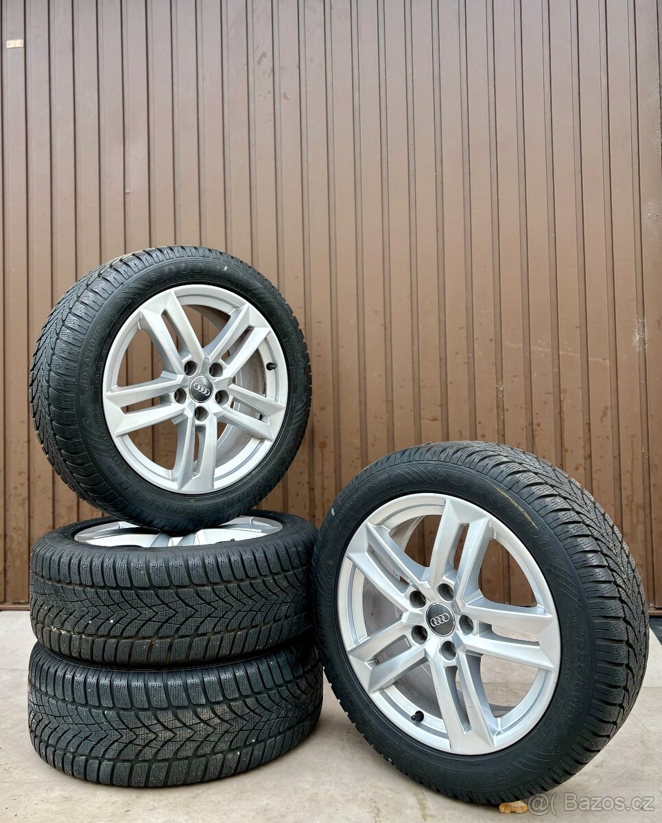 Audi R17 Alu kola R17 Audi 5x112 Zimni Dunlop 7mm