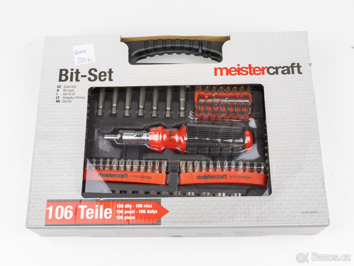 Nová sada bitů Meistercraft (106 kusů) /24913/