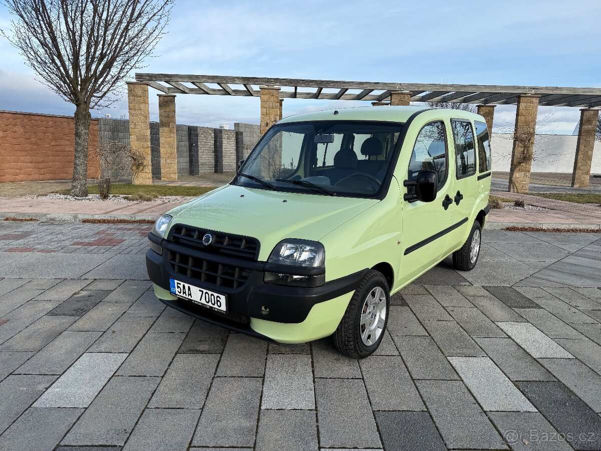 Fiat Doblo - 2004 - 1.6i 76kW -5míst- klima-velmi pěkný stav