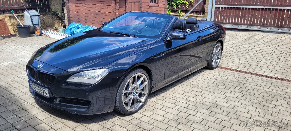 BMW 6 650i xDrive 300kw kabrio 78000km head-up kůže xenon