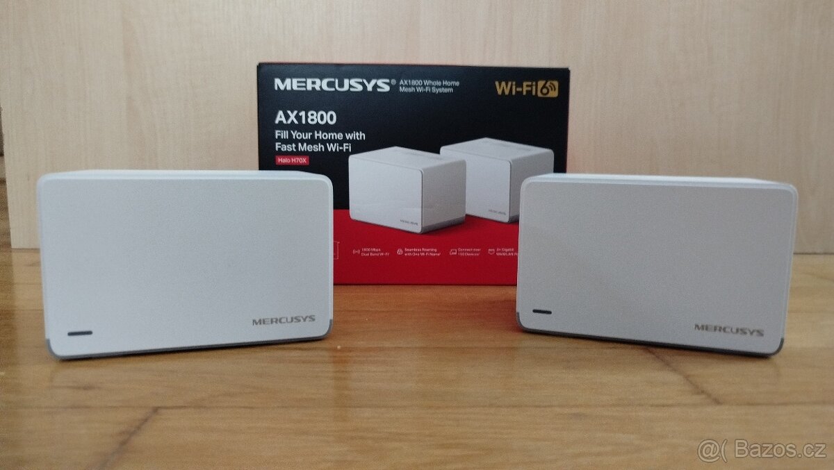 Komplexní Wi-Fi systém Mercusys Halo H70X (2-pack), WiFi6 Me